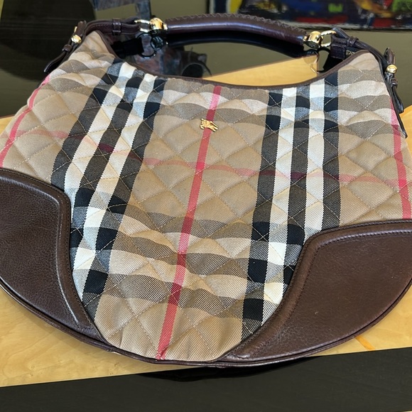 Burberry Quilted Nova Check Shoulder Tote Bag ON SALE NOW - Picture 3 of 12